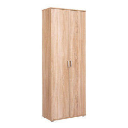 Armadio Porta Scope Laminato Rovere a 2 Ante Eleganza e Funzionalità
