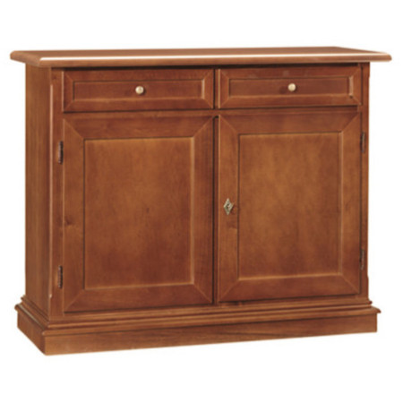 Credenza Classica Noce Lucido 2 Ante 2 Cassetti 105x43x85 cm