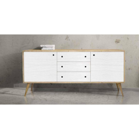 Credenza Abete Spazzolato Due Colori 185x50x84 cm