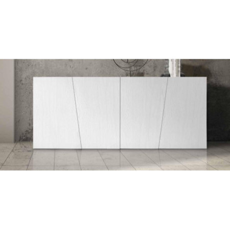 Credenza bianco spazzolato senza piedi 180x50x75 cm
