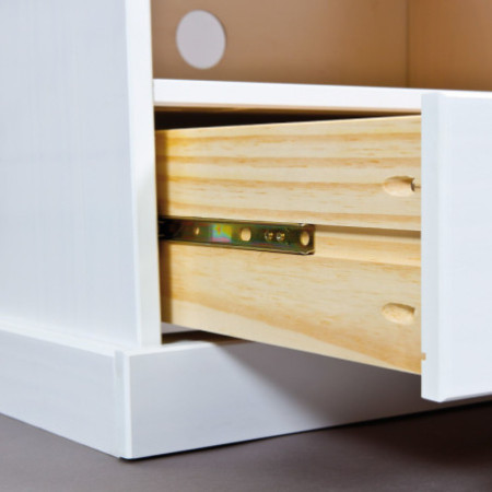 Misure: 180x45x41x46 cm. Elegante per la tua esperienza di intrattenimento, questa cassettiera offre ampio spazio
