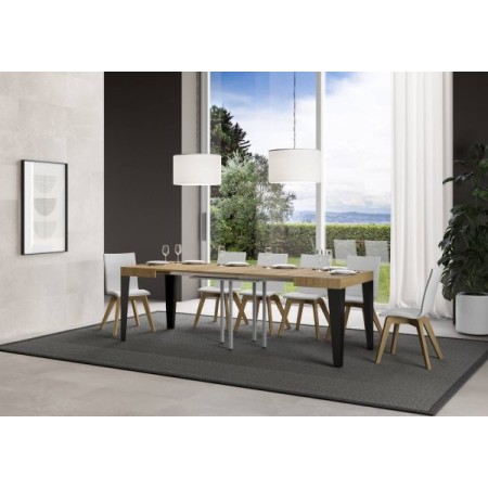 Tavolo allungabile 90/246x90 cm Flame