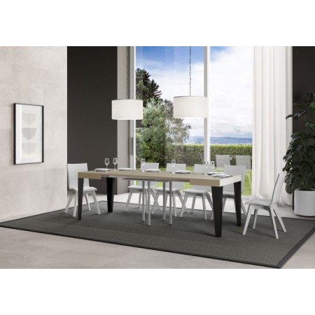 Tavolo allungabile 90/246x90 cm Flame