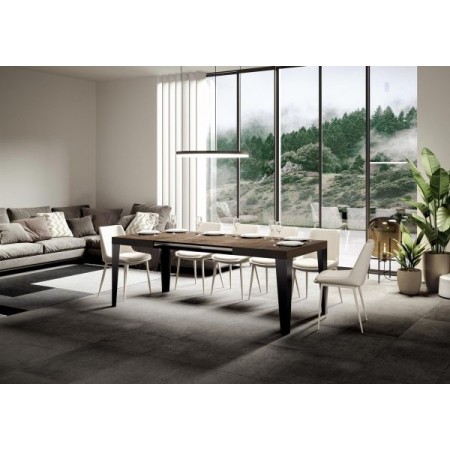 Tavolo allungabile 120/224x90 cm Flame