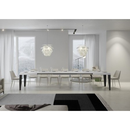 Tavolo allungabile 120/380x90 cm Flame