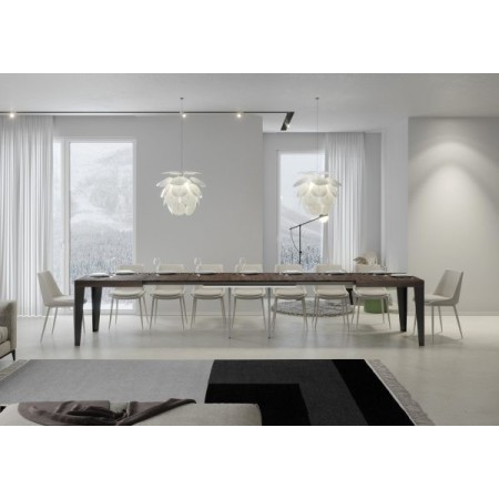 Tavolo allungabile 120/380x90 cm Flame