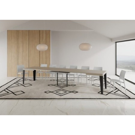 Tavolo allungabile 140/400x90 cm Flame
