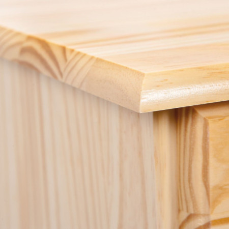 Credenza classica in pino naturale Misura 130x43x87 cm.