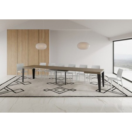 Tavolo allungabile 140/400x90 cm Flame