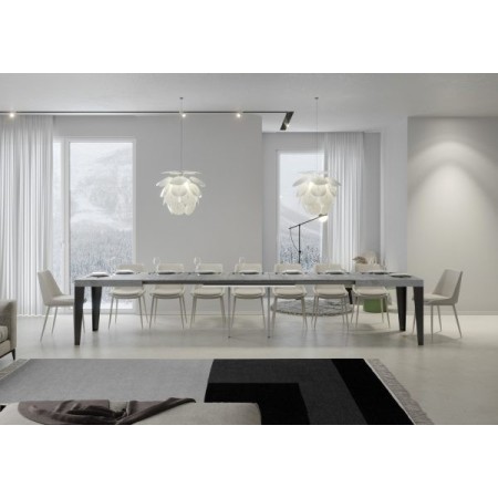 Tavolo allungabile 160/420x90 cm Flame