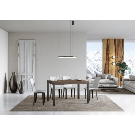 Tavolo allungabile 130/234x90 cm Everyday cemento gambe antracite