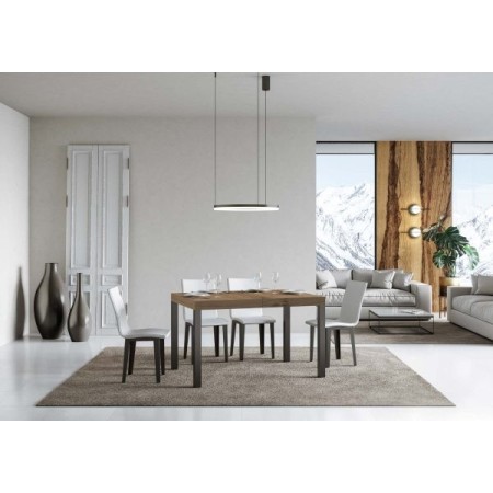 Tavolo allungabile 130/234x90 cm Everyday cemento gambe antracite