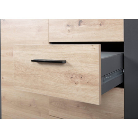 Credenza moderna antracite, design pratico e moderno