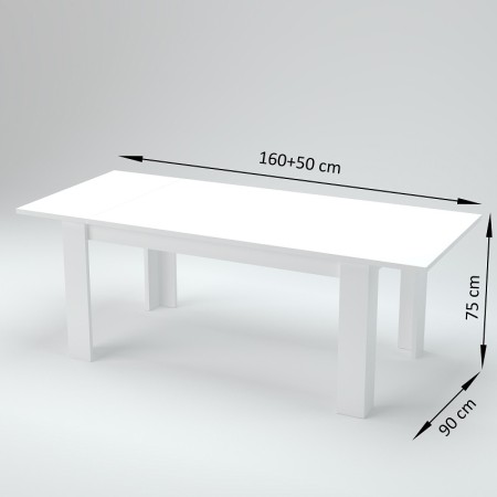 Tavolo allungabile 90x160-210 Jesi Pearl