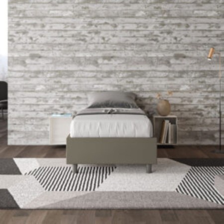 Letto Azelia Singolo similpelle 80x210 cm