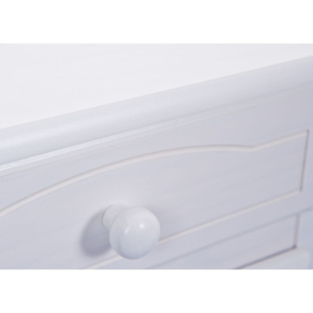 Cristalliera 5 ante 3 cassetti in pino bianco è un elemento di design versatile e funzionale per arredare la tua casa