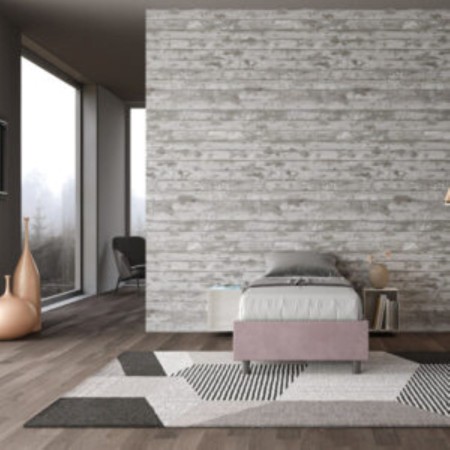 Letto Azelia Singolo Microfibra 80x190 cm