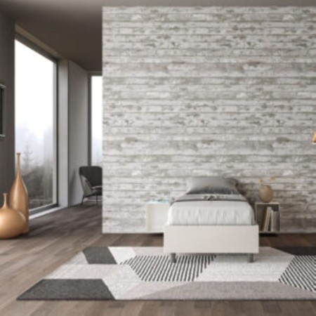 Letto Azelia Singolo similpelle 80x190 cm