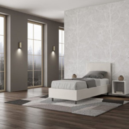 Letto Adele Singolo similpelle 80x200 cm