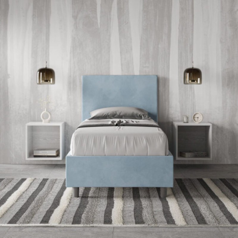 Letto Adele Singolo Microfibra 80x210 cm Letto Adele Singolo Microfibra 80x210 cm
