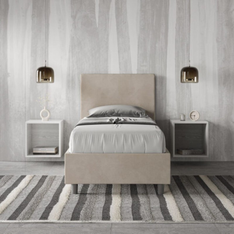 Letto Adele Singolo Microfibra 80x210 cm Letto Adele Singolo Microfibra 80x210 cm