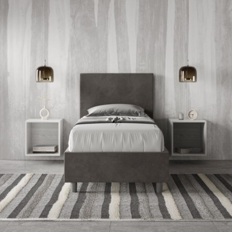 Letto Adele Singolo Microfibra 80x210 cm Letto Adele Singolo Microfibra 80x210 cm