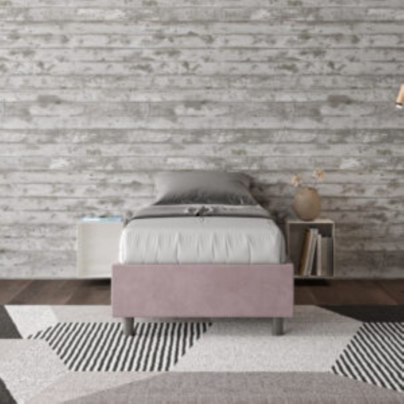 Letto Azelia Singolo Microfibra 80x210 cm Letto Azelia Singolo Microfibra 80x210 cm