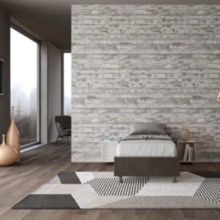 Letto Azelia Singolo Microfibra 80x210 cm