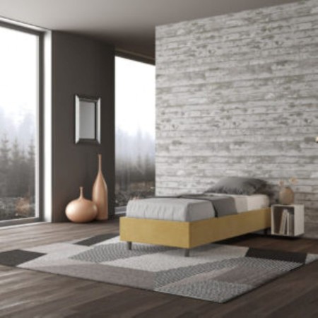 Letto Azelia Singolo Microfibra 80x210 cm