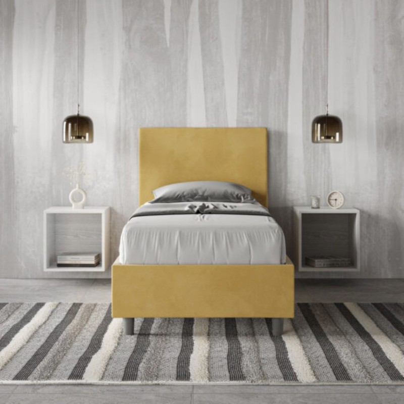 Letto Antea Singolo Microfibra 80x200 cm Letto Antea Singolo Microfibra 80x200 cm