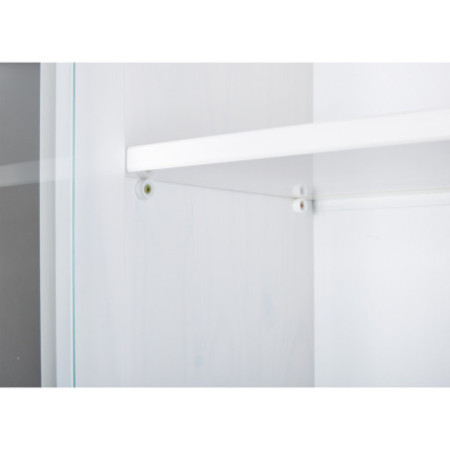 Elegante cristalliera classica  Misure: 90x45x181 cm. Facile da montare grazie ai due corpi sovrapponibili.