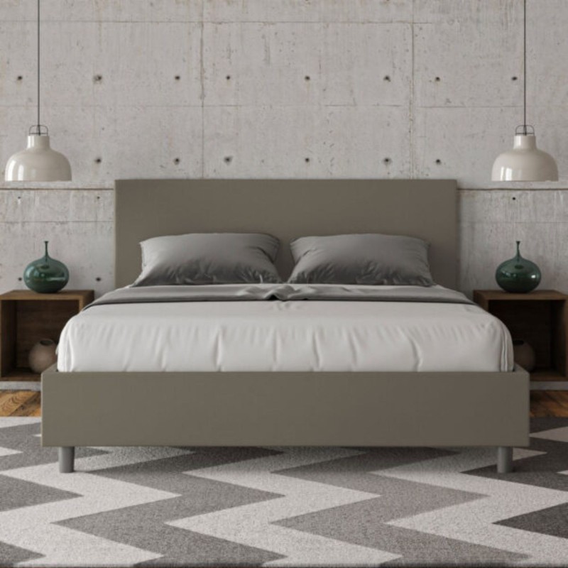Letto Azelia Matrimoniale similpelle 80x210 cm Letto Azelia Matrimoniale similpelle 80x210 cm