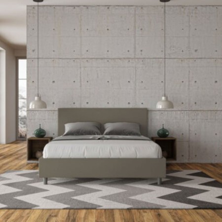 Letto Azelia Matrimoniale similpelle 80x210 cm