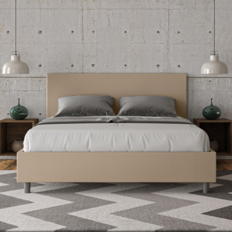 Letto Azelia Matrimoniale similpelle 80x210 cm Letto Azelia Matrimoniale similpelle 80x210 cm
