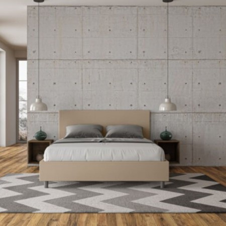 Letto Azelia Matrimoniale similpelle 80x210 cm