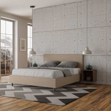 Letto Azelia Matrimoniale similpelle 80x210 cm