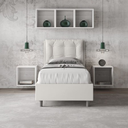Letto Annalisa Singolo similpelle 80x190 cm