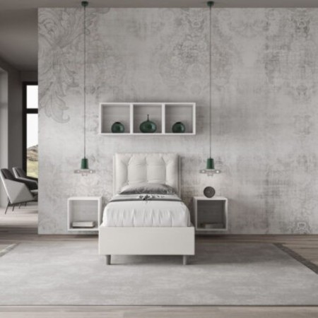 Letto Annalisa Singolo similpelle 80x190 cm