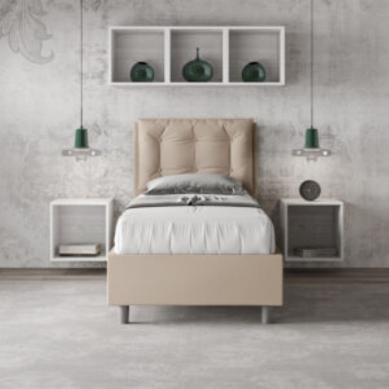 Letto Annalisa Singolo similpelle 80x190 cm Letto Annalisa Singolo similpelle 80x190 cm