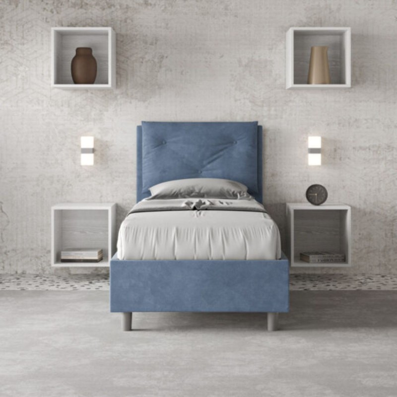 Letto Appia Singolo Microfibra 80x190 cm Letto Appia Singolo Microfibra 80x190 cm
