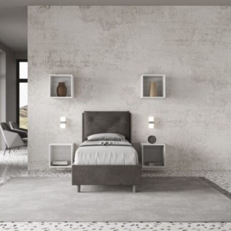 Letto Appia Singolo Microfibra 80x190 cm