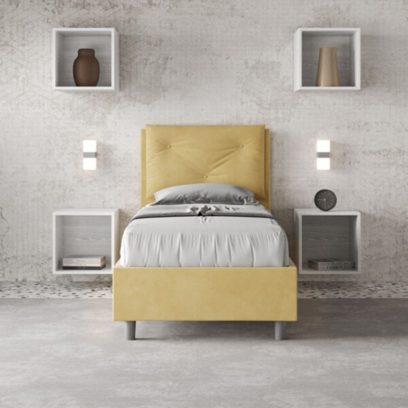 Letto Appia Singolo Microfibra 80x190 cm Letto Appia Singolo Microfibra 80x190 cm