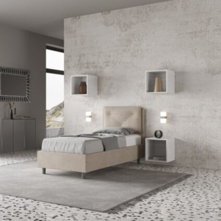 Letto Appia Singolo Microfibra 80x190 cm