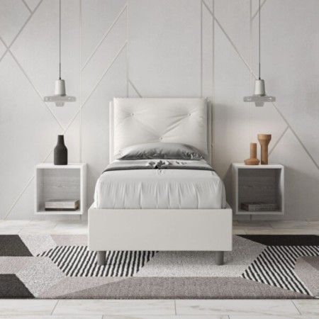 Letto Appia Singolo similpelle 80x190 cm