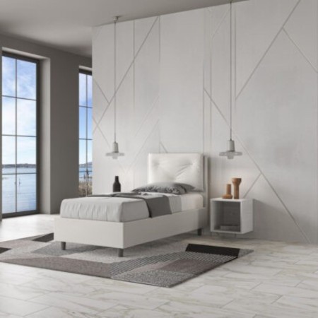 Letto Appia Singolo similpelle 80x190 cm