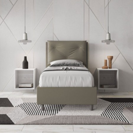 Letto Appia Singolo similpelle 80x190 cm