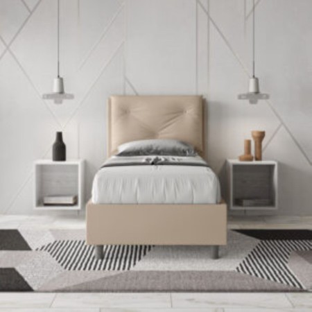 Letto Appia Singolo similpelle 80x190 cm