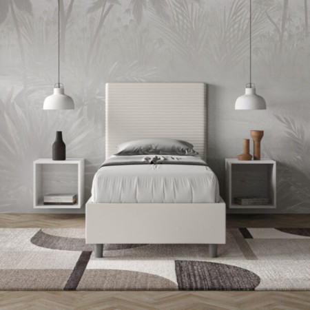 Letto Focus Singolo similpelle 80x190 cm