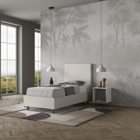Letto Focus Singolo similpelle 80x190 cm