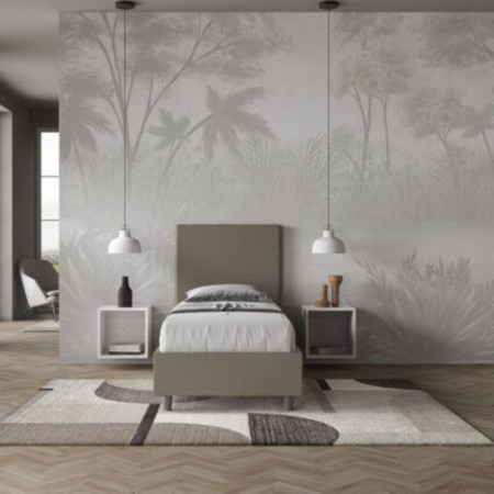 Letto Focus Singolo similpelle 80x190 cm